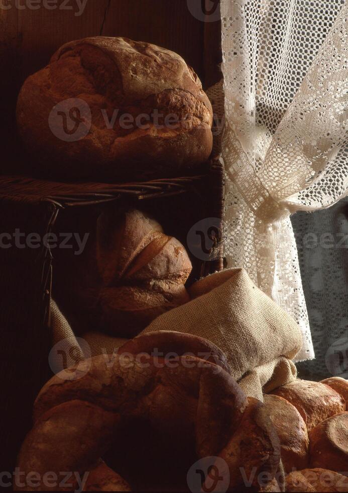 ein Bündel von Brot foto