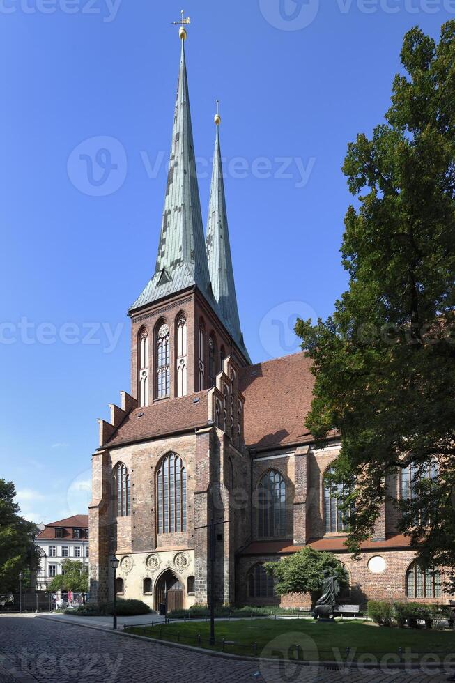 Berlin, Deutschland, 2021 - - Heilige Nikolaus Kirche, nikolai Bezirk, Berlin, Deutschland foto