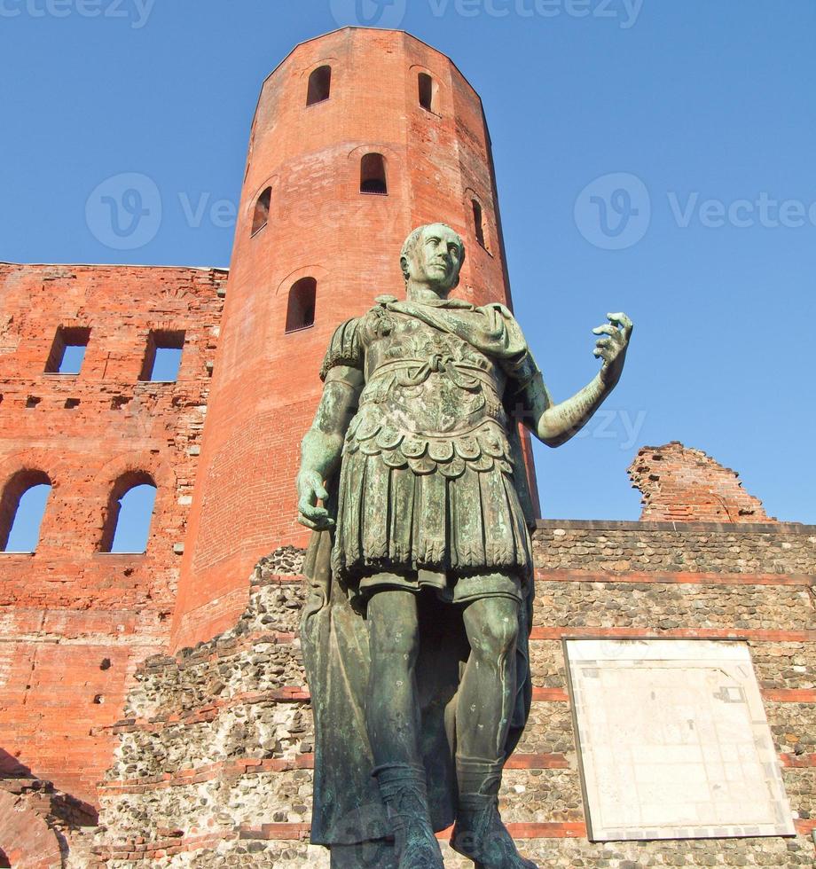 römische Statue des Augustus foto