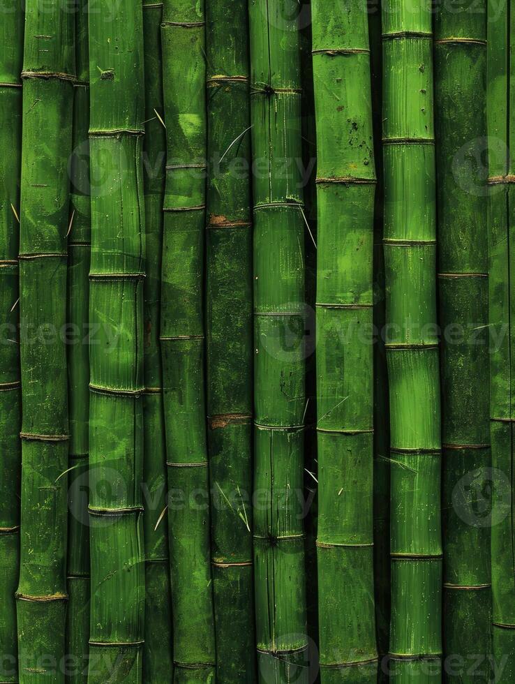ai generiert Grün Bambus Hintergrund Textur foto