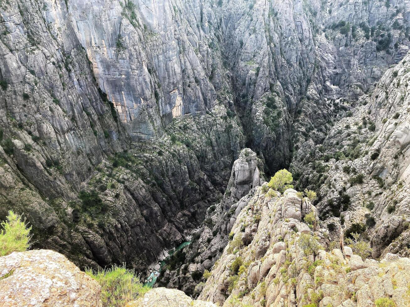 Landschaft tazi Schlucht im Manavgat, Antalya, Truthahn Antenne oben Sicht. foto