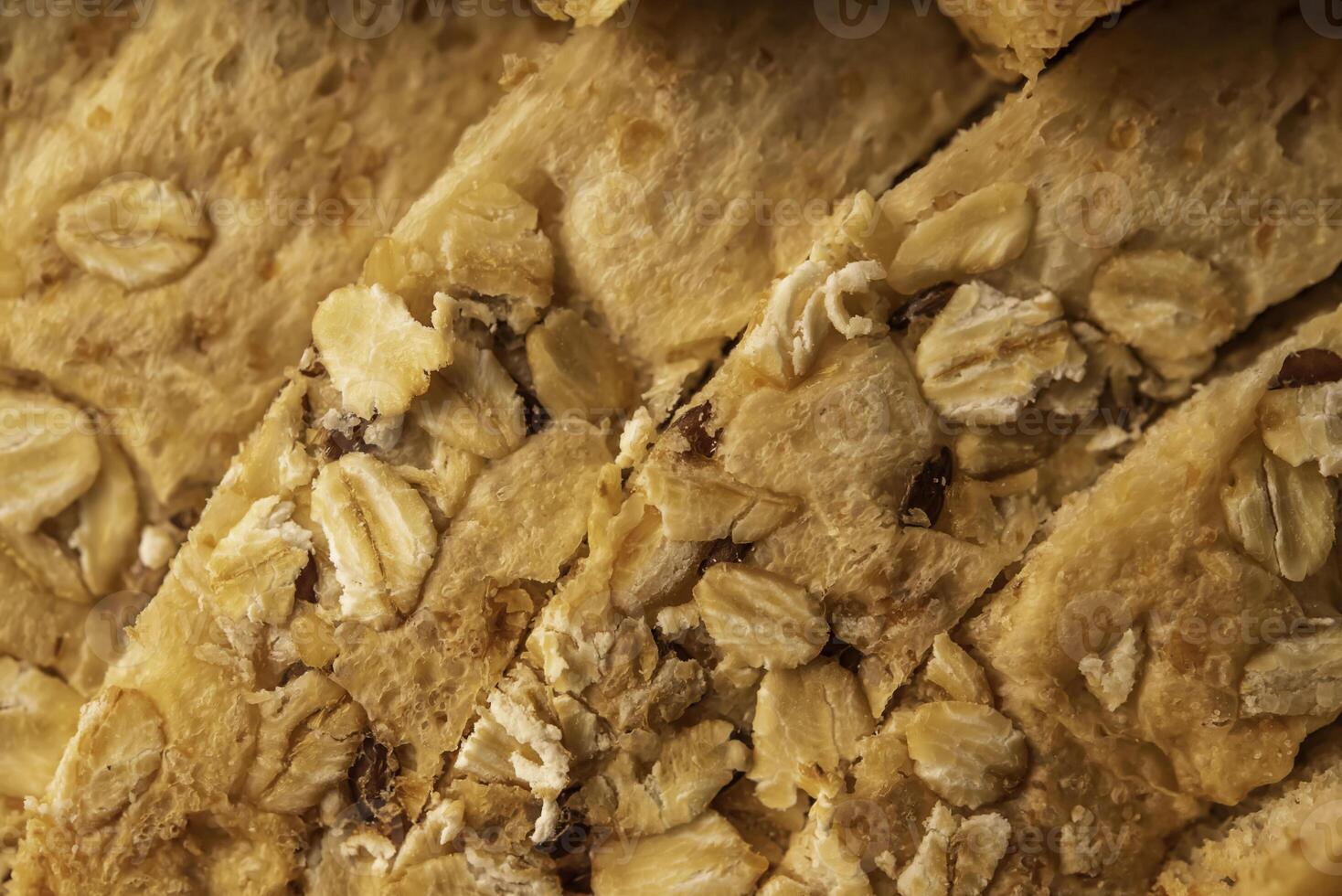 Nahaufnahme von geschnittenem Brot foto