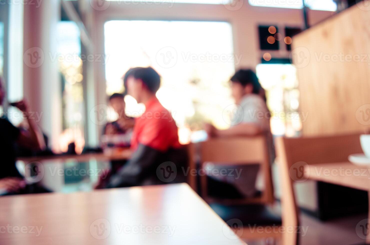 Coffeeshop unscharfen Hintergrund foto