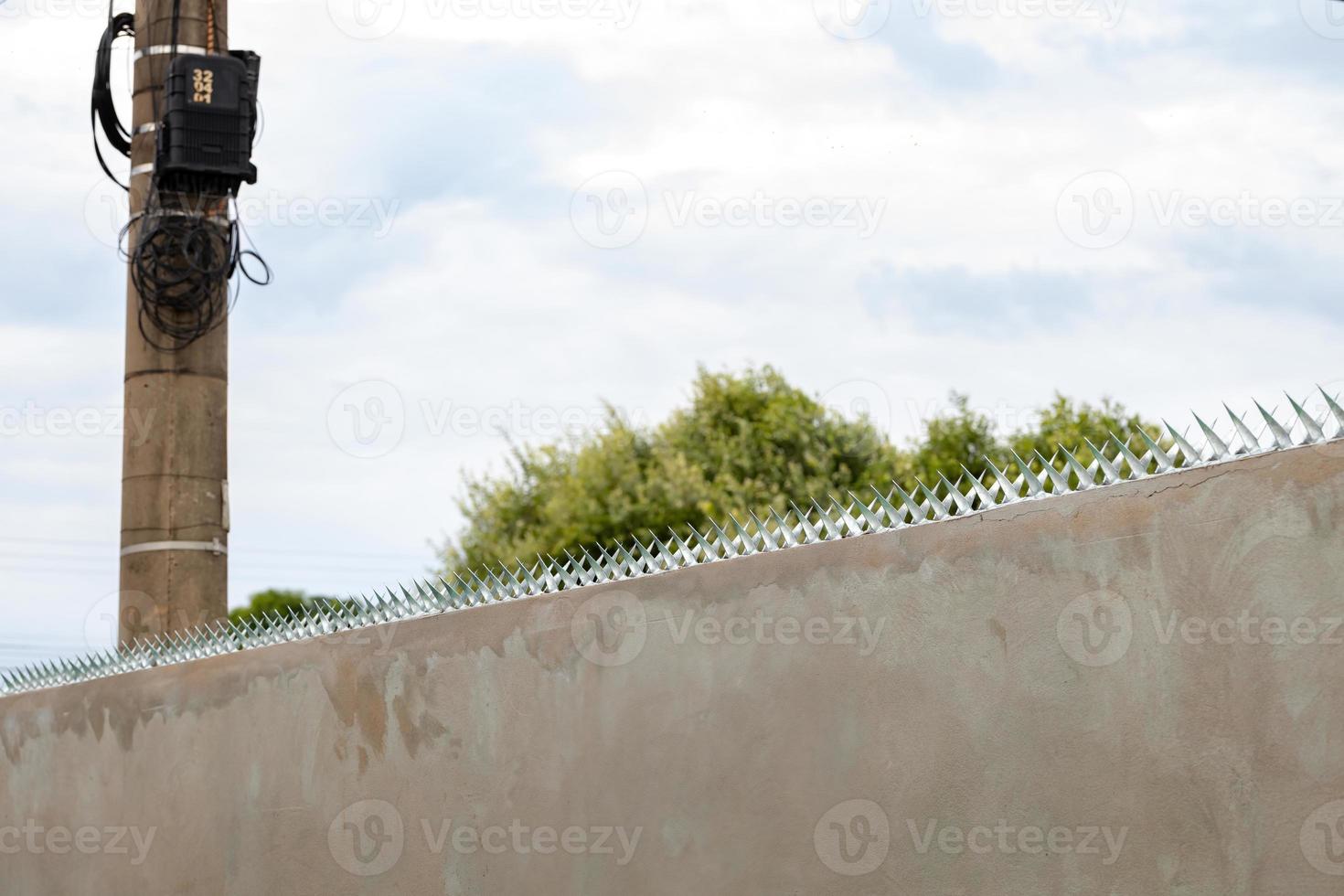 scharfe Backen in der Wand foto