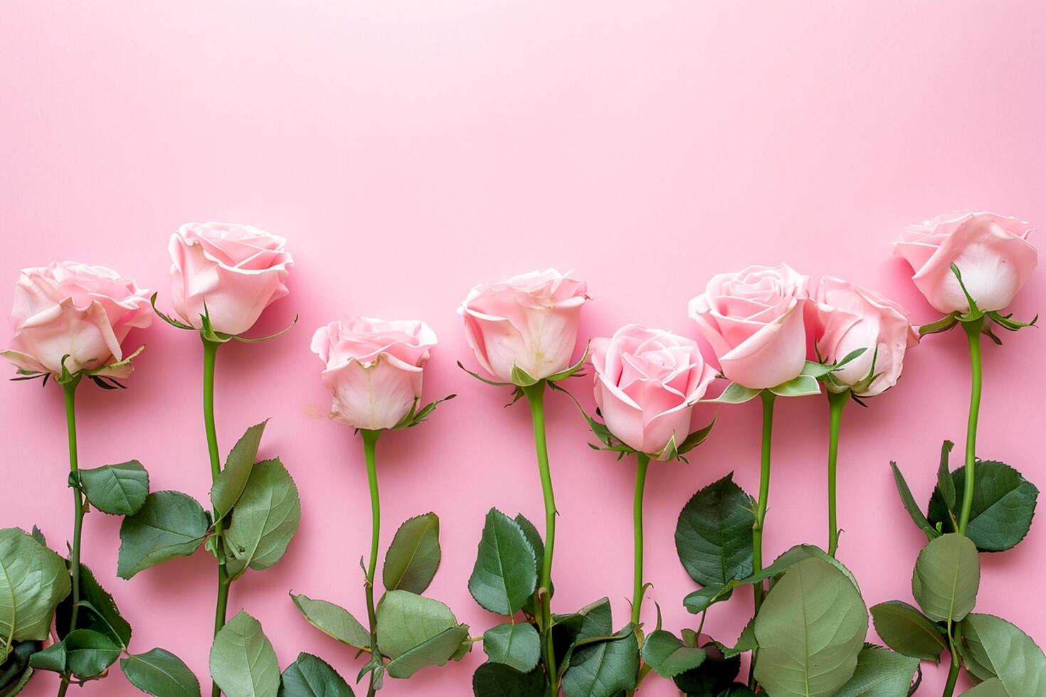 ai generiert Rosa Blume hölzern Hintergrund. Hochzeit Einladung Valentinstag Tag oben Aussicht leeren Raum ai generiert foto