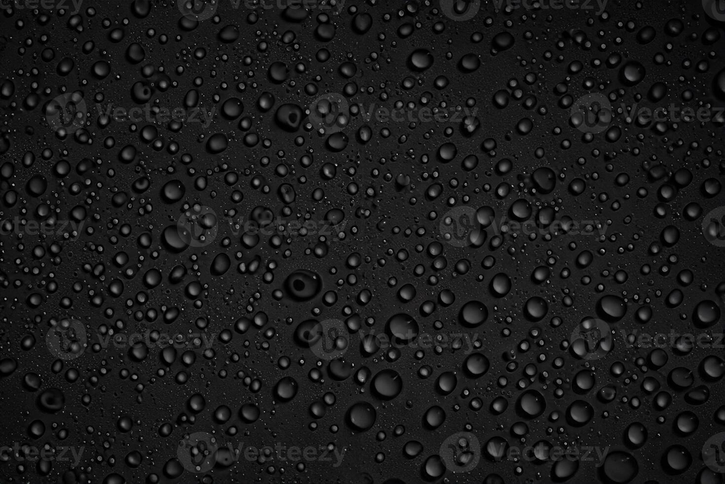 Wassertropfen auf schwarzem Hintergrund foto