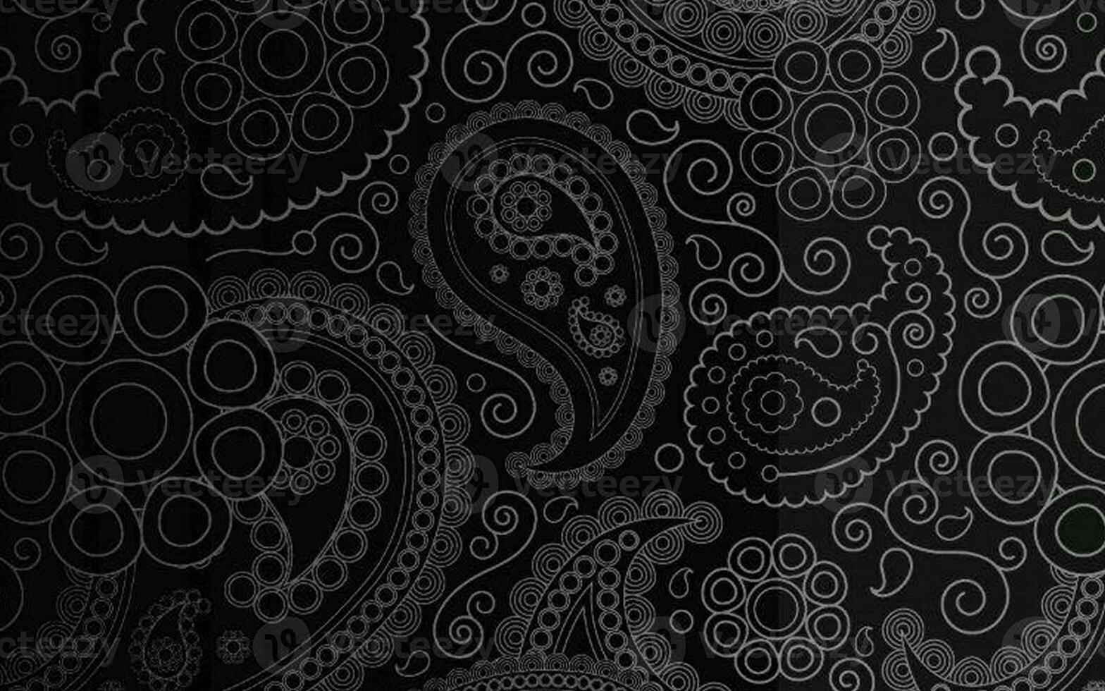 nahtlos abstrakt schwarz Blumen- Ranke Muster foto
