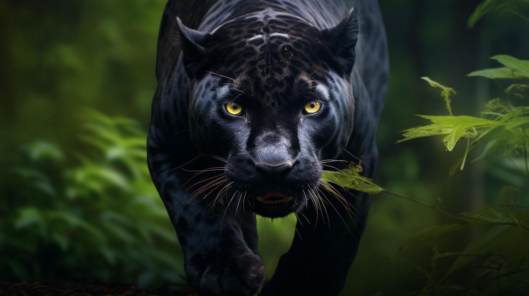 ai generiert Panther hoch Qualität Bild foto