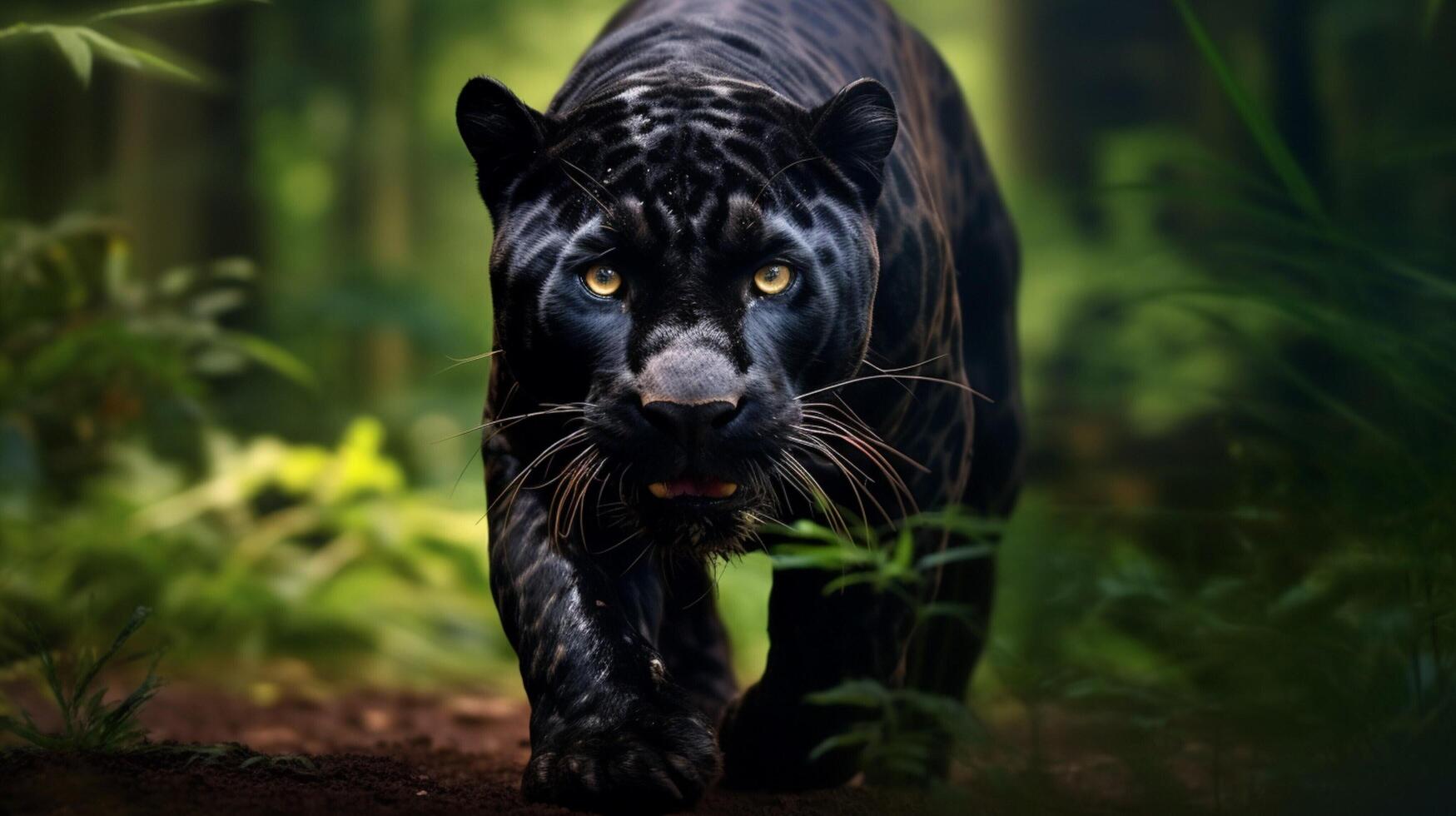 ai generiert Panther hoch Qualität Bild foto