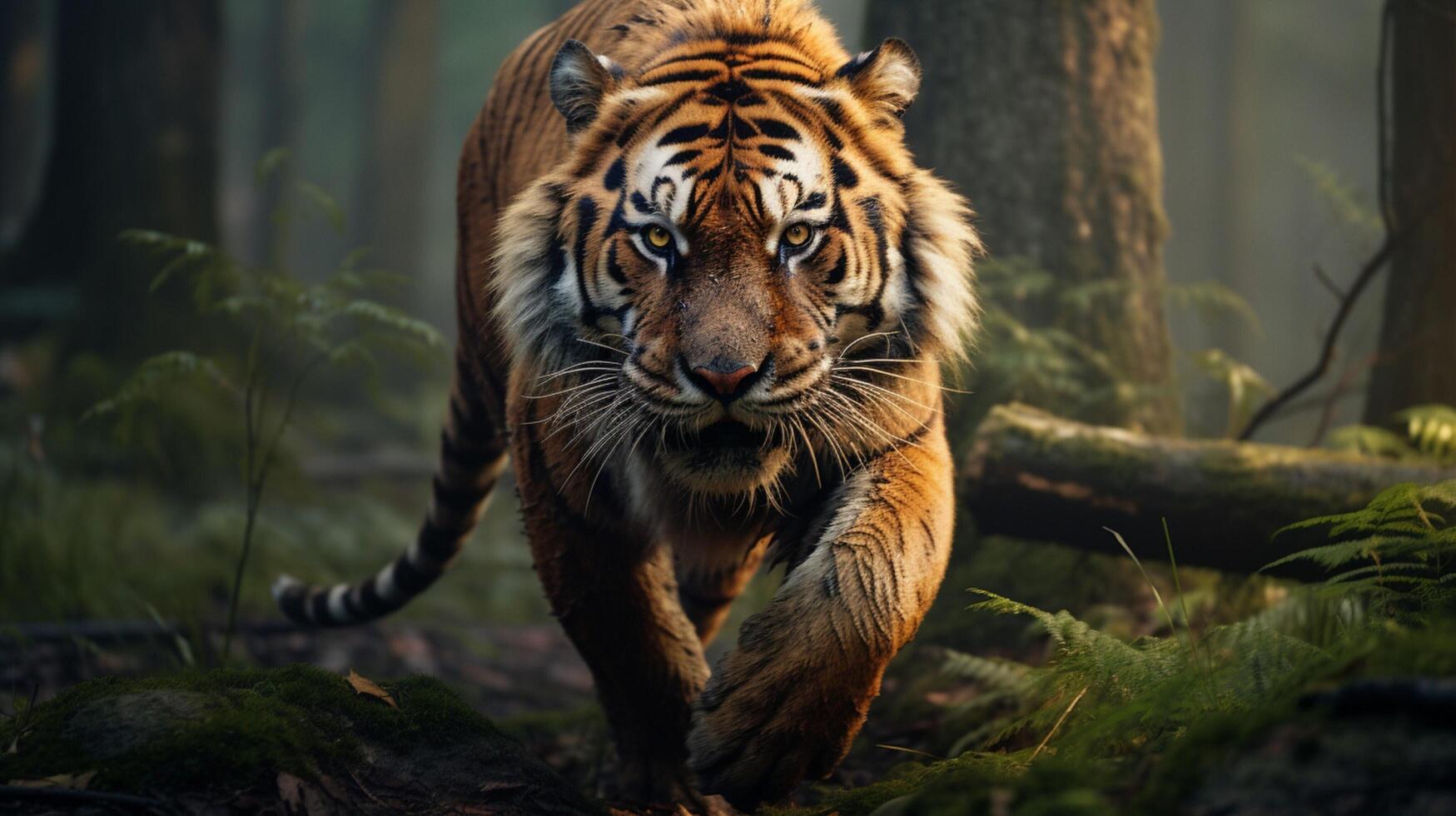 ai generiert Tiger hoch Qualität Bild foto