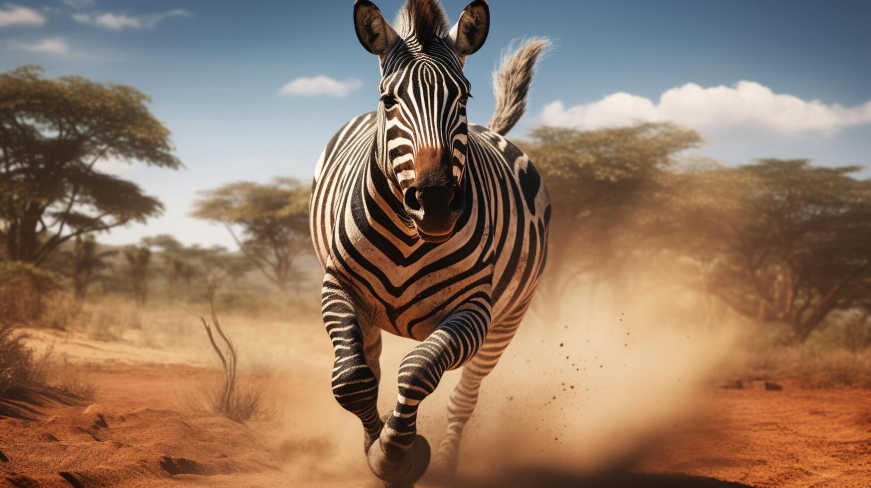 ai generiert Zebra hoch Qualität Bild foto