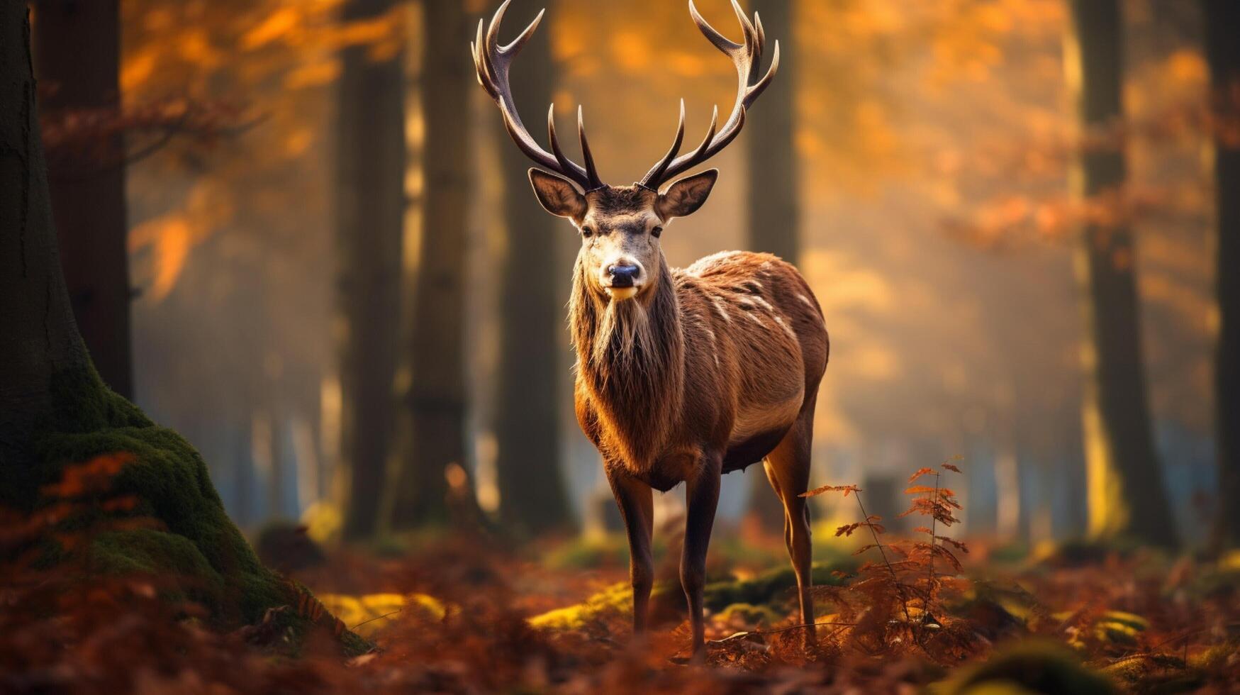 ai generiert Hirsch hoch Qualität Bild foto