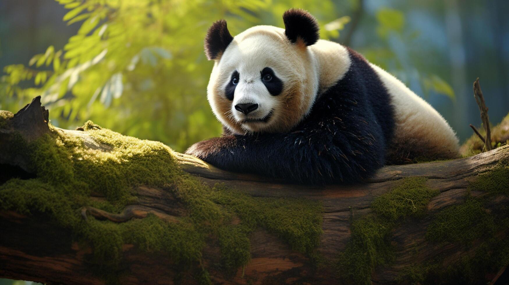 ai generiert Riese Panda hoch Qualität Bild foto