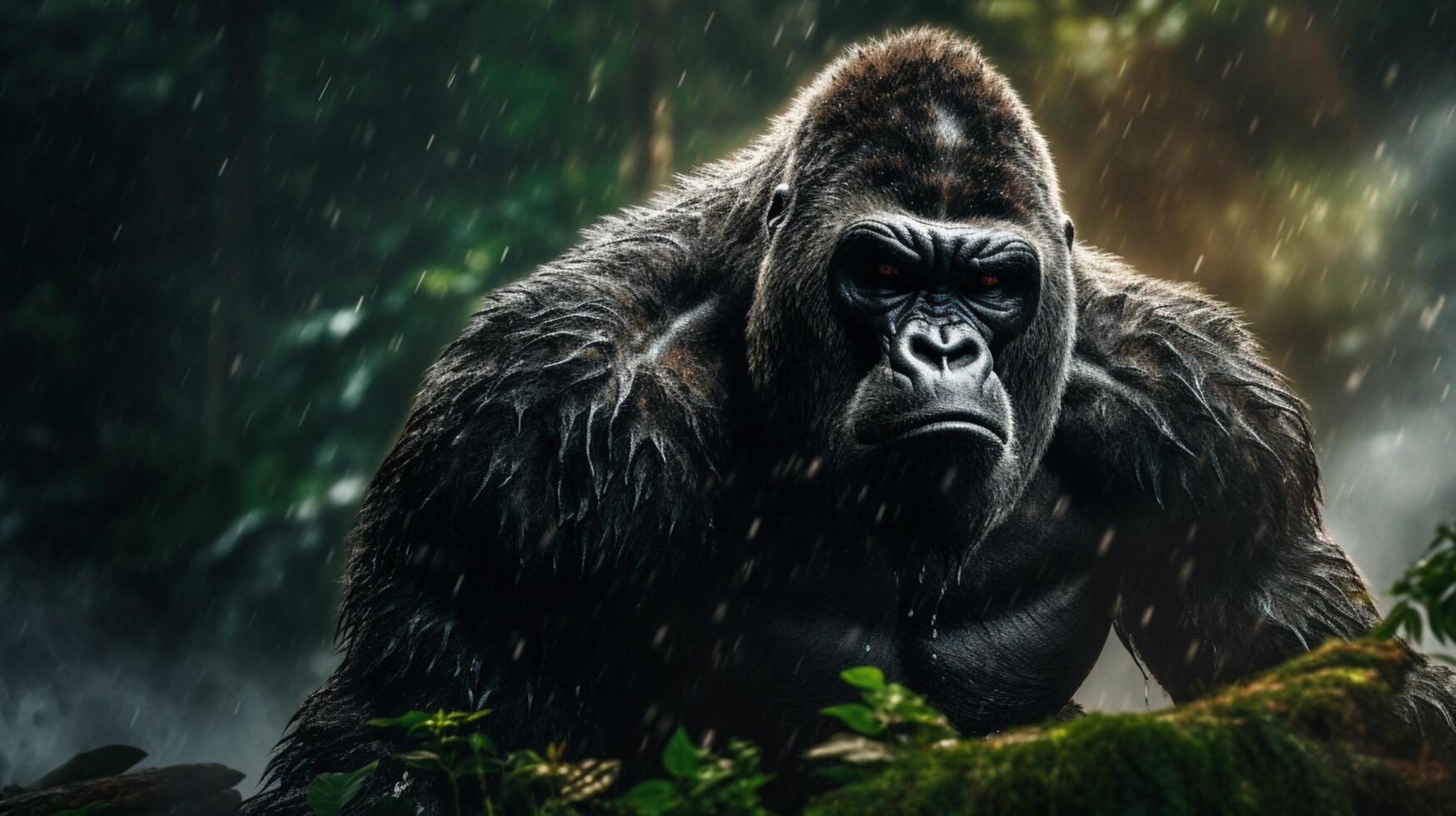 ai generiert Gorilla hoch Qualität Bild foto