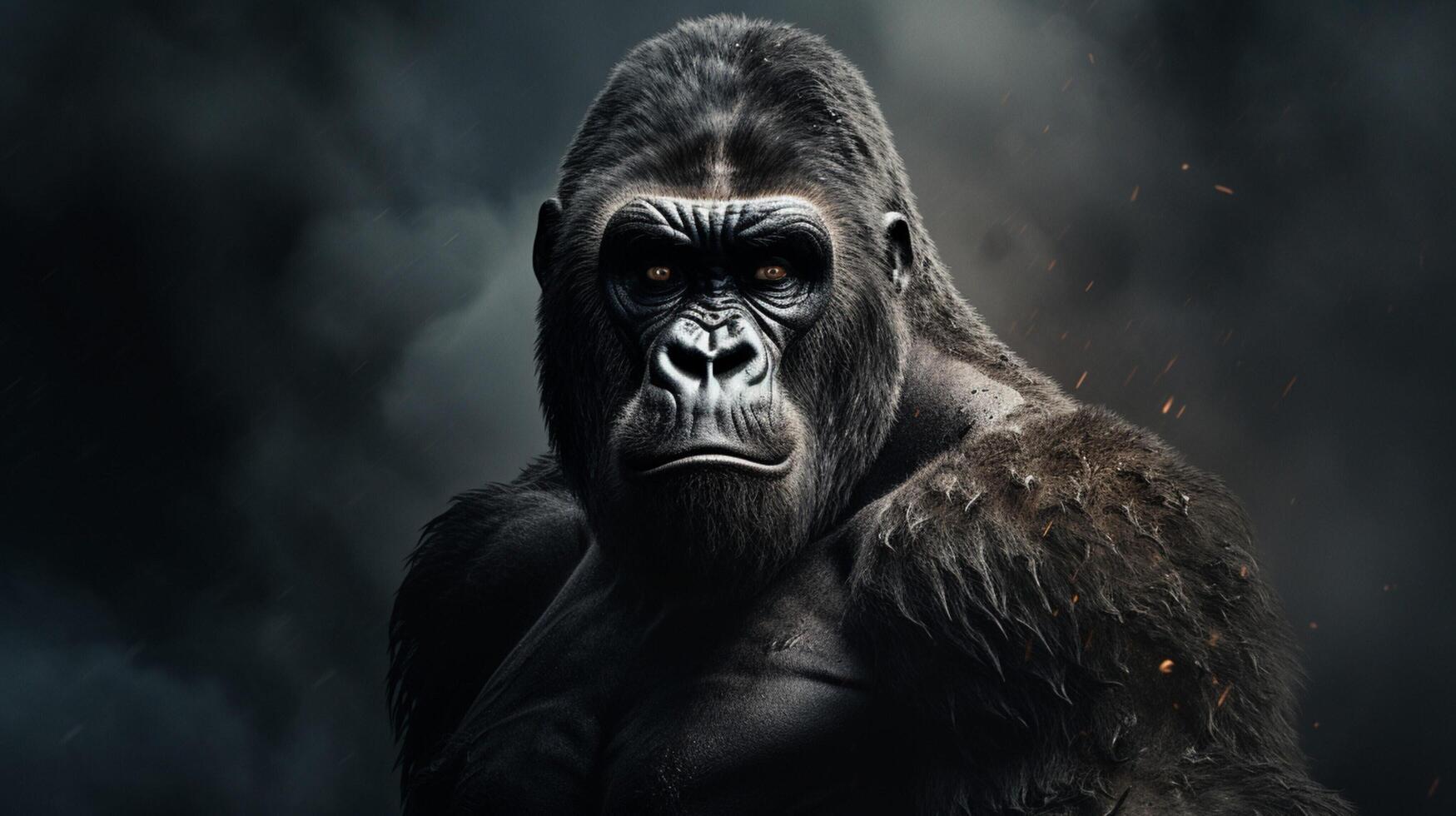 ai generiert Gorilla hoch Qualität Bild foto