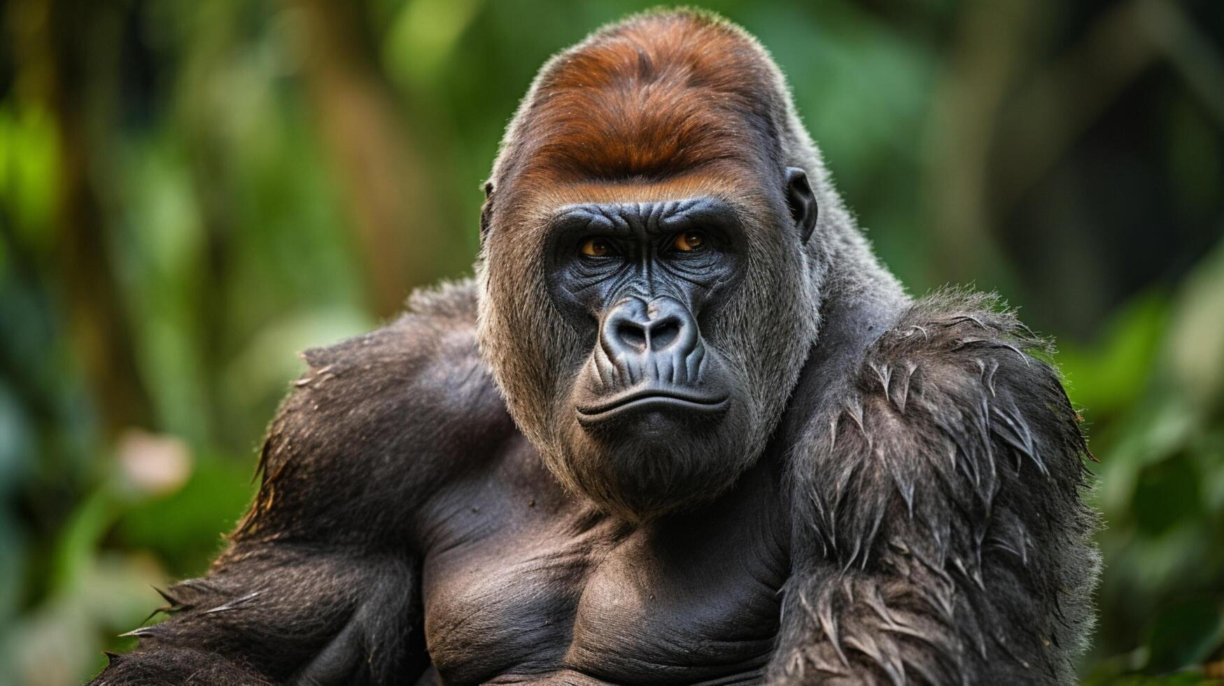 ai generiert Gorilla hoch Qualität Bild foto