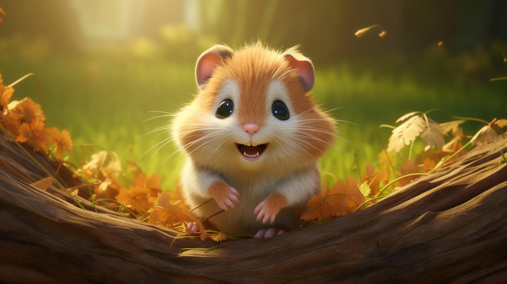 ai generiert Hamster hoch Qualität Bild foto