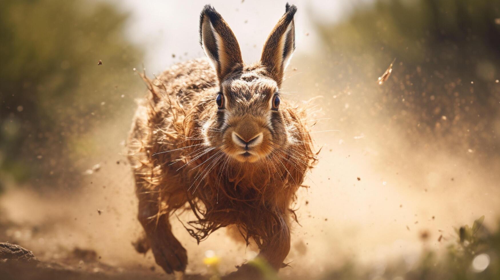 ai generiert Hase hoch Qualität Bild foto