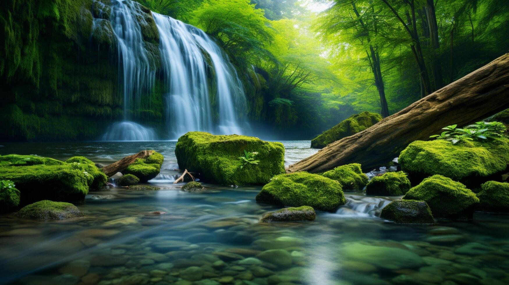 ai generiert Natur Landschaften Hintergrund foto