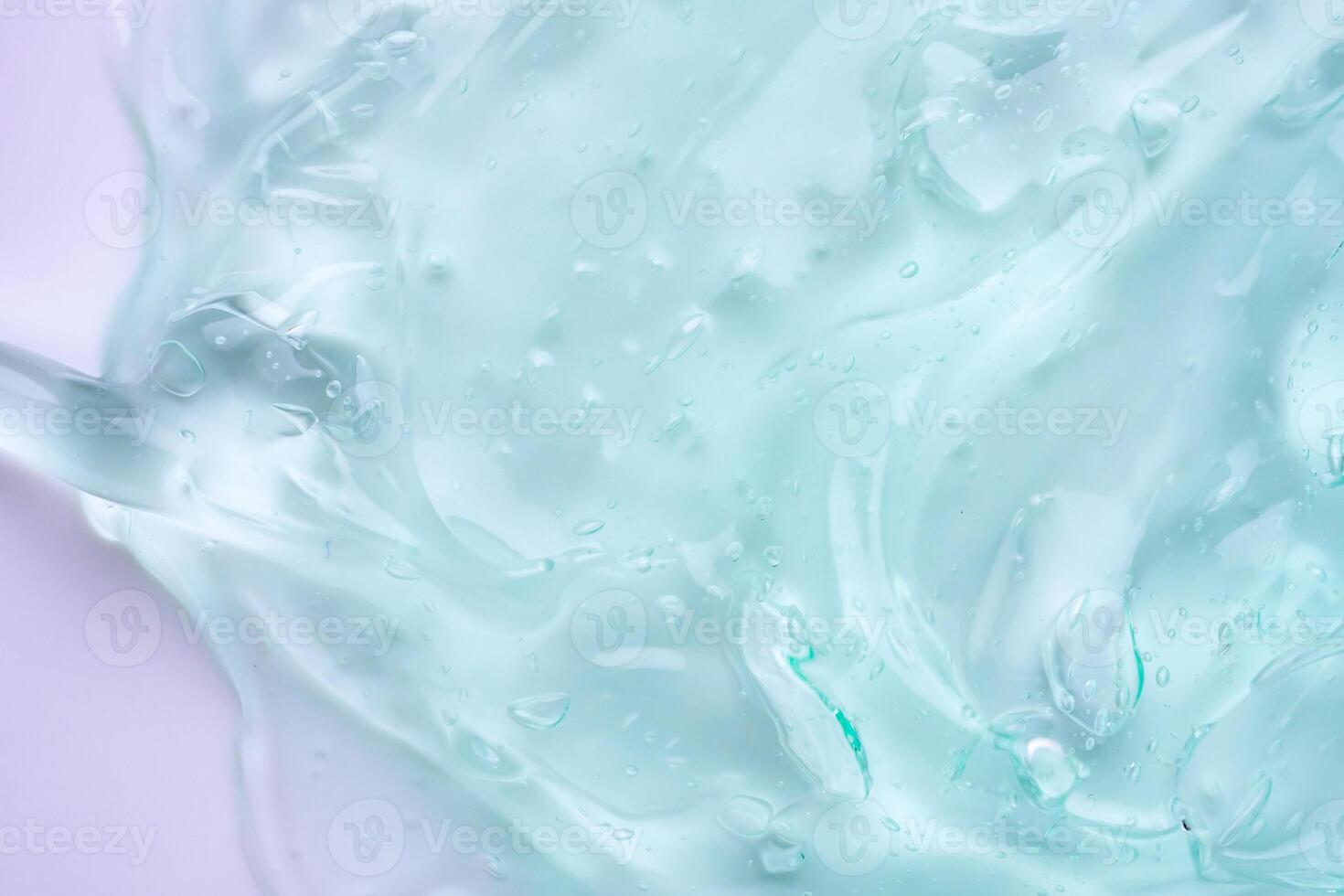 transparent klar Blau Flüssigkeit Serum Gel kosmetisch Textur Hintergrund foto