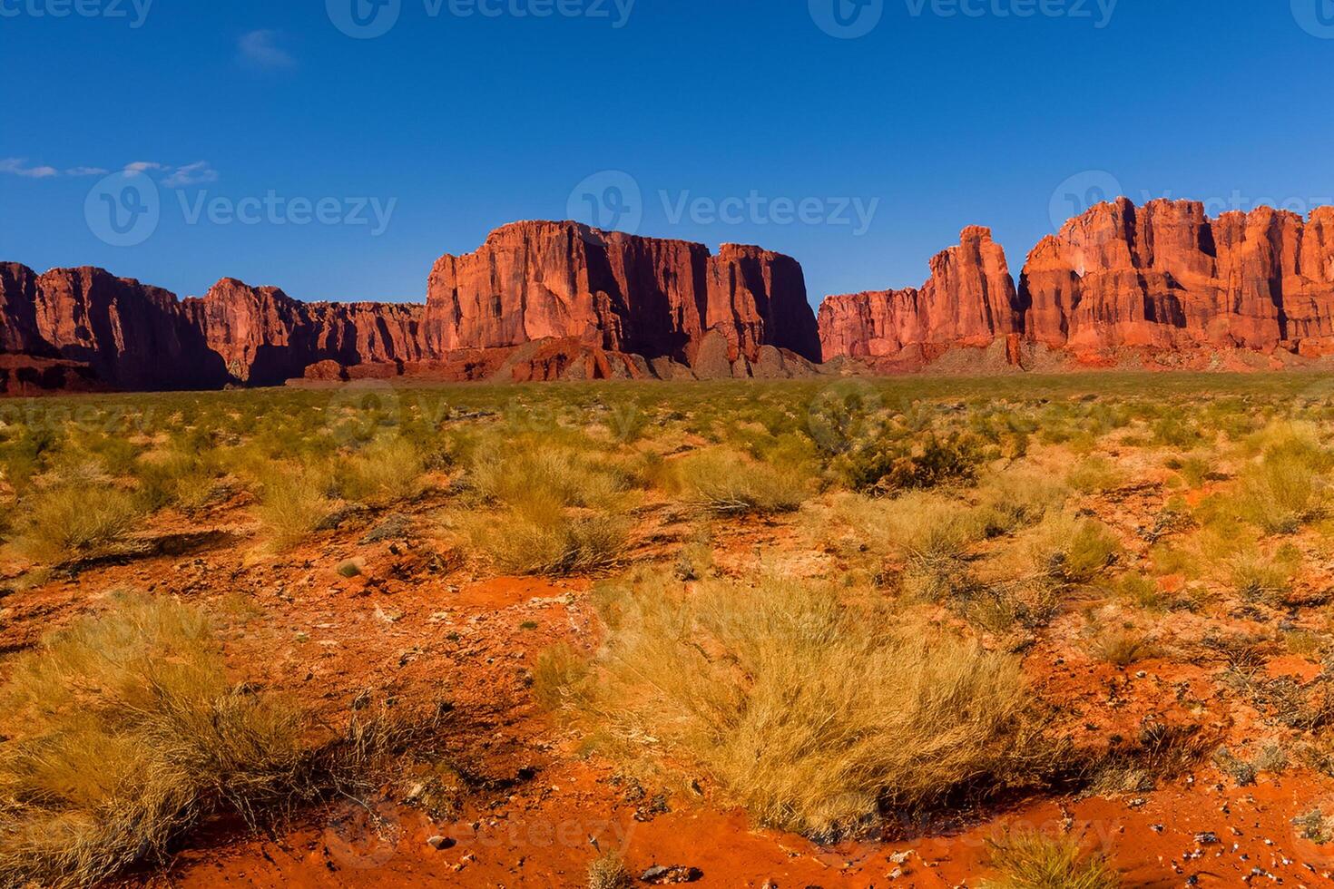 ai generiert Wüste Landschaft Hintergrund foto