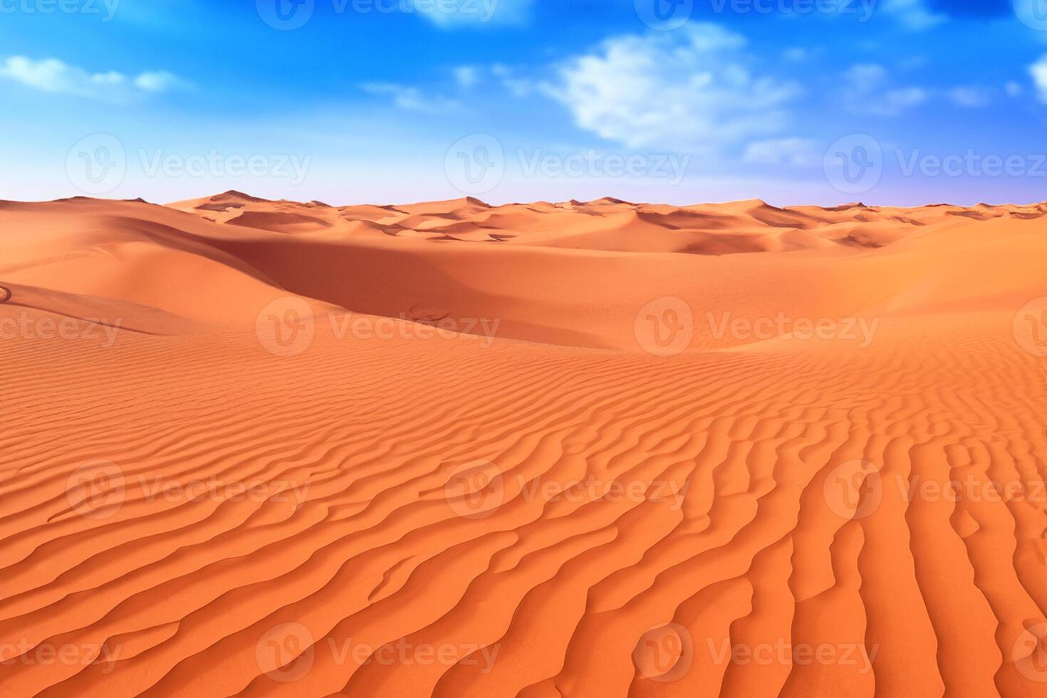 ai generiert Wüste Landschaft Hintergrund foto