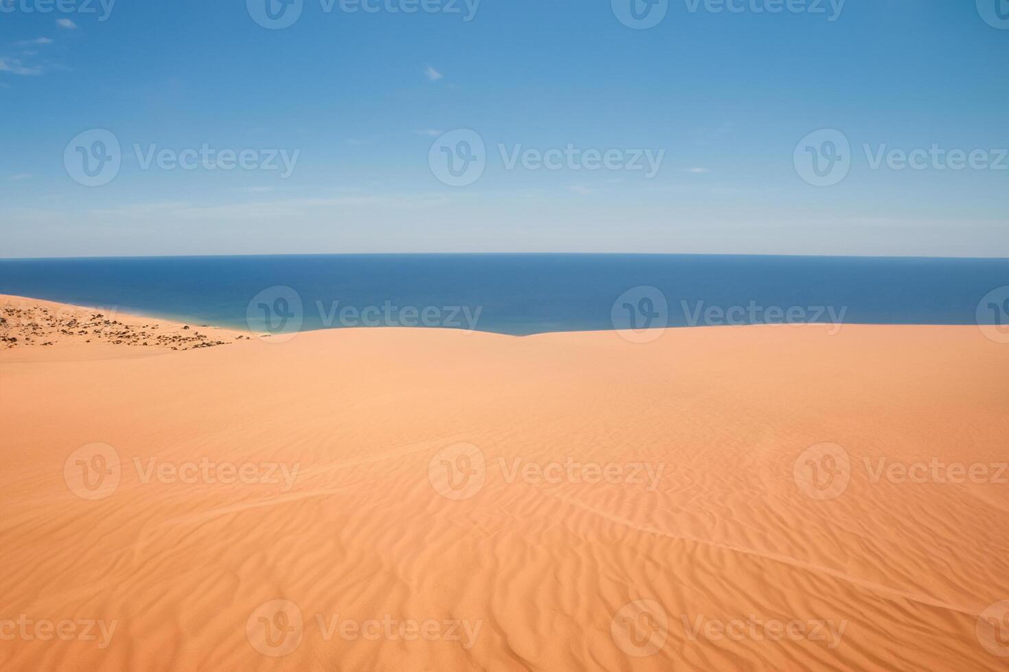 ai generiert Wüste Landschaft Hintergrund foto