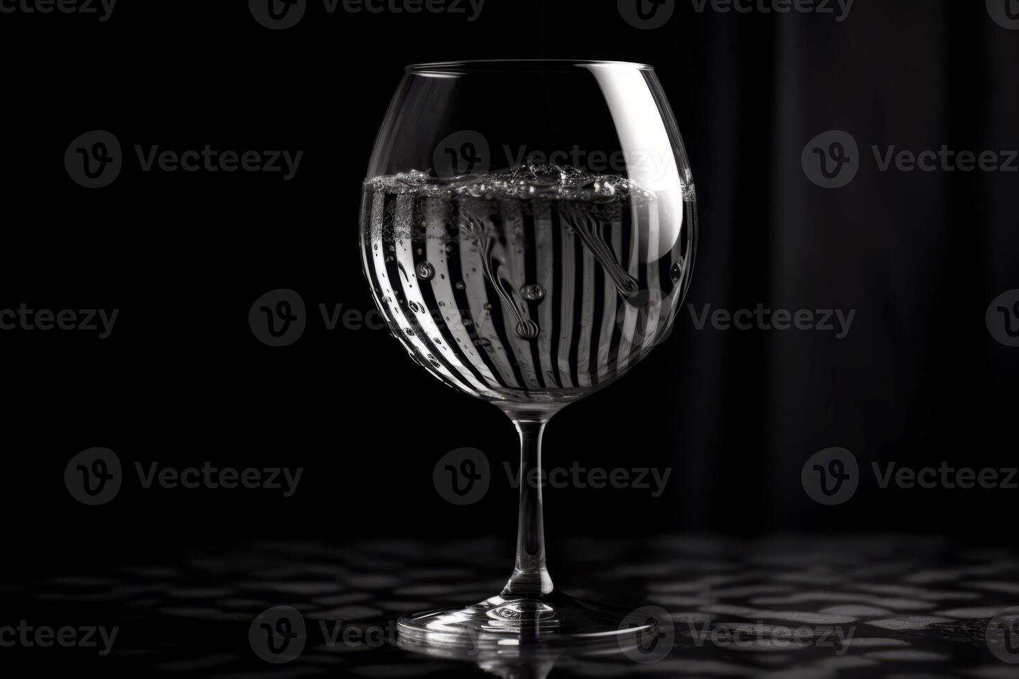 ai generiert Wein Glas mit sauber Wasser. generieren ai foto