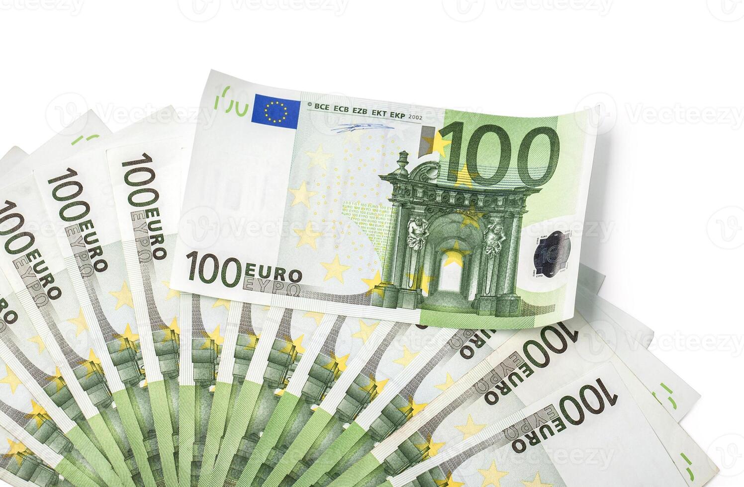 100 Euro Rechnungen Euro Banknoten Geld foto