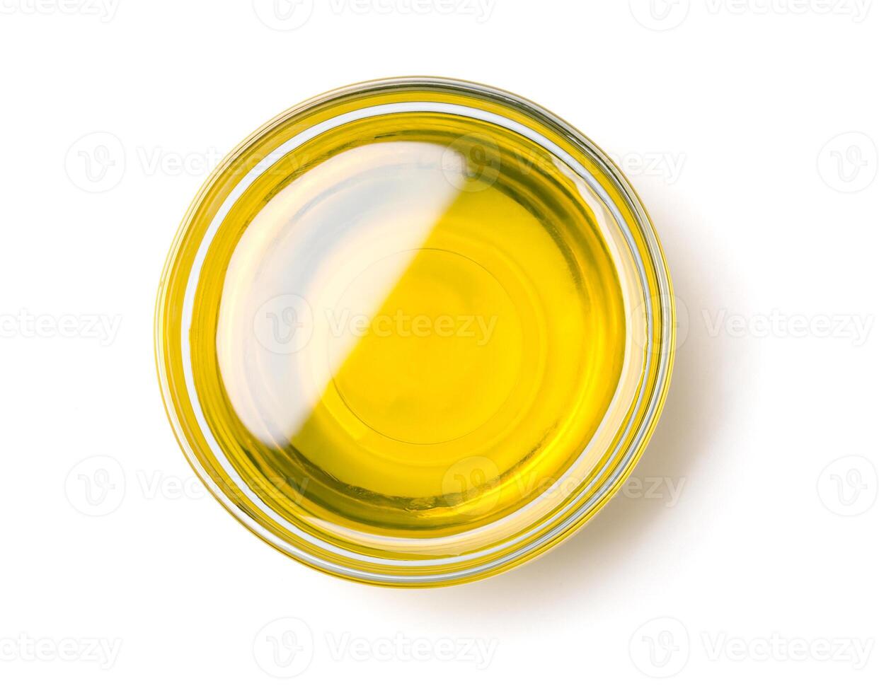 Olive Öl Schüssel isoliert foto