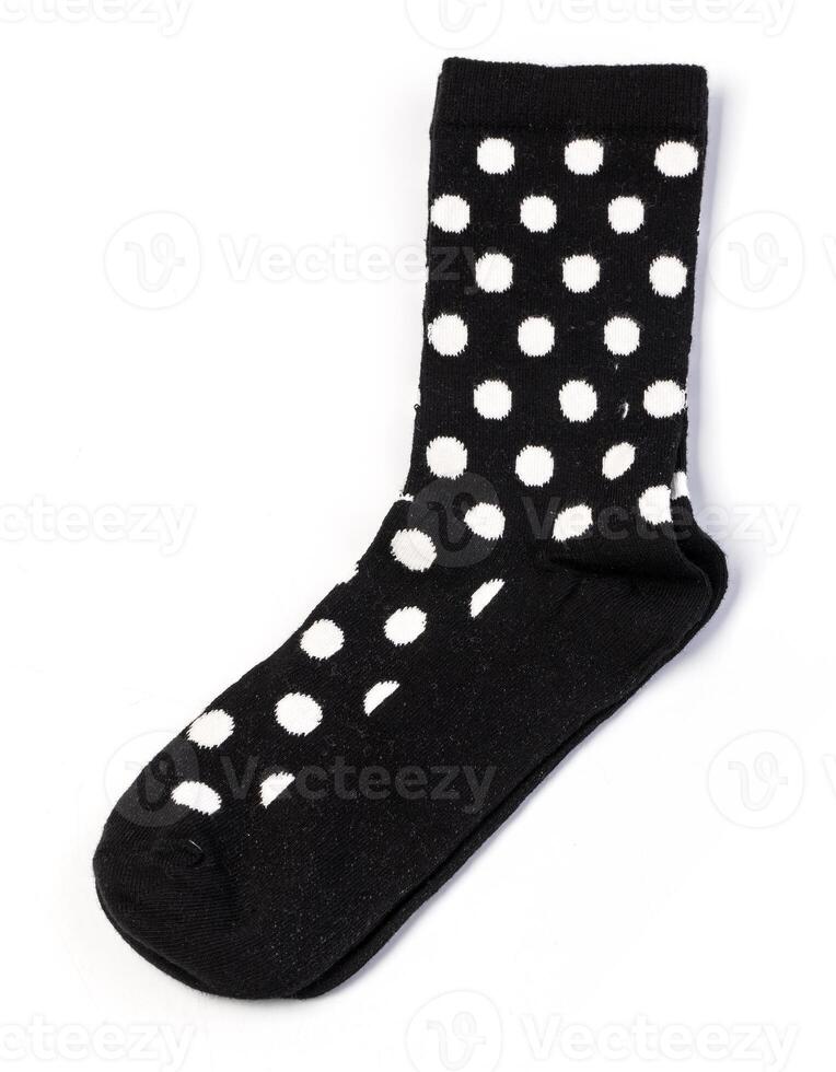 schwarz Socke isoliert foto