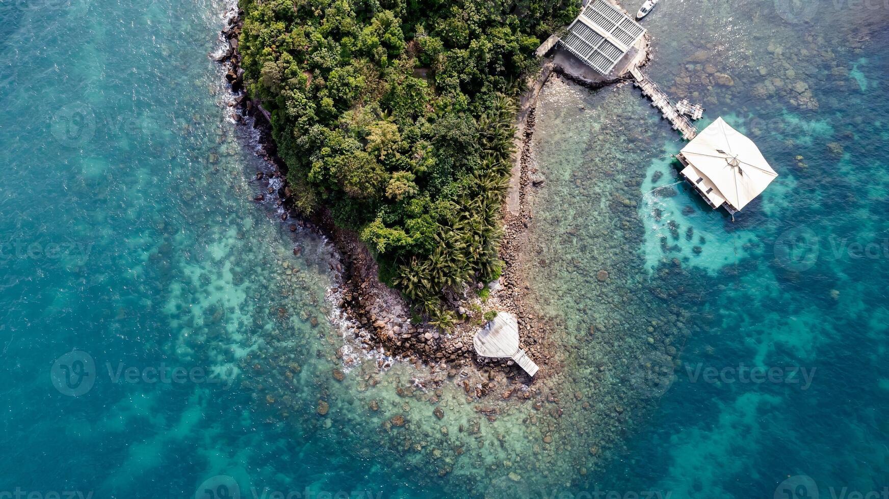 tropisch Insel Paradies von über foto