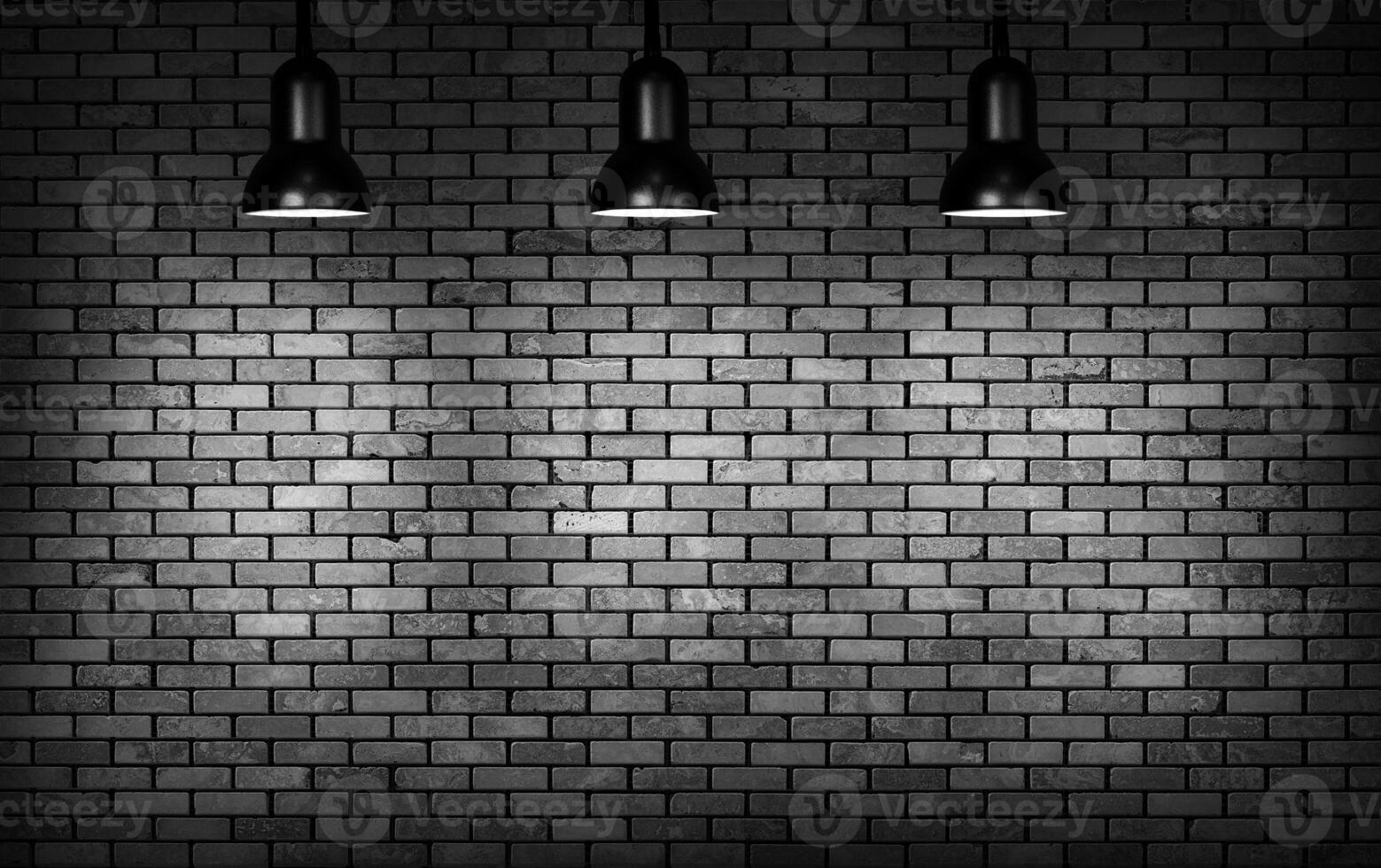 Backstein Mauer und Lampe foto