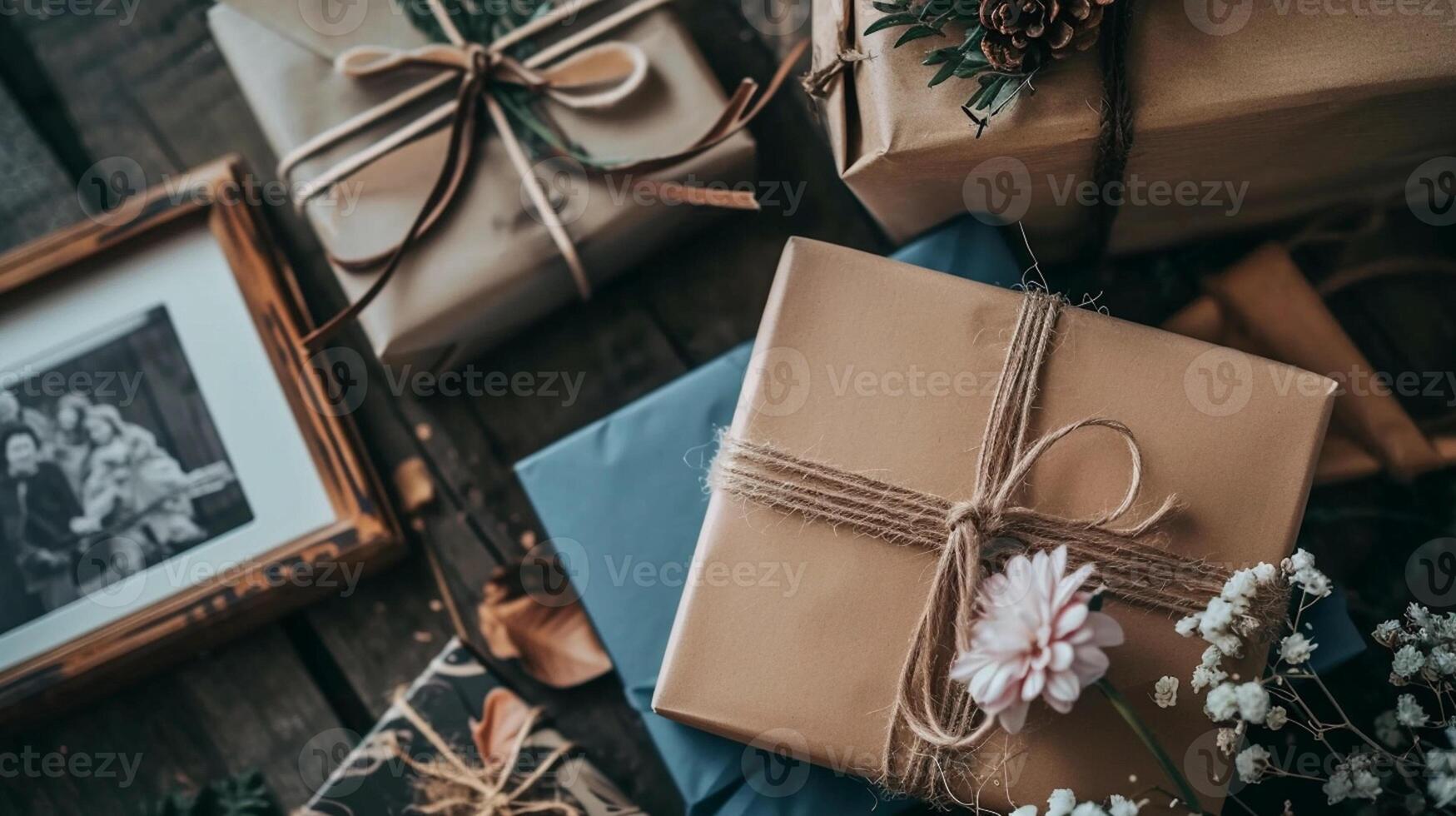 ai generiert Datum Nacht mit Decken, Snacks, Geschenk und Aktivitäten, romantisch Stimmung, Zuhause Dekoration. foto