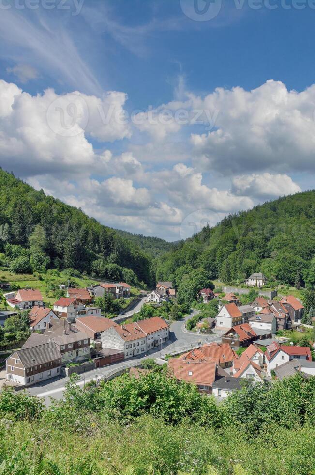 Dorf von zorge,harz Berge, Deutschland foto