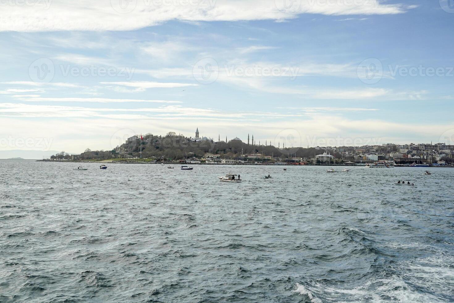 Topkapi Palast Aussicht von Istanbul Bosporus Kreuzfahrt foto