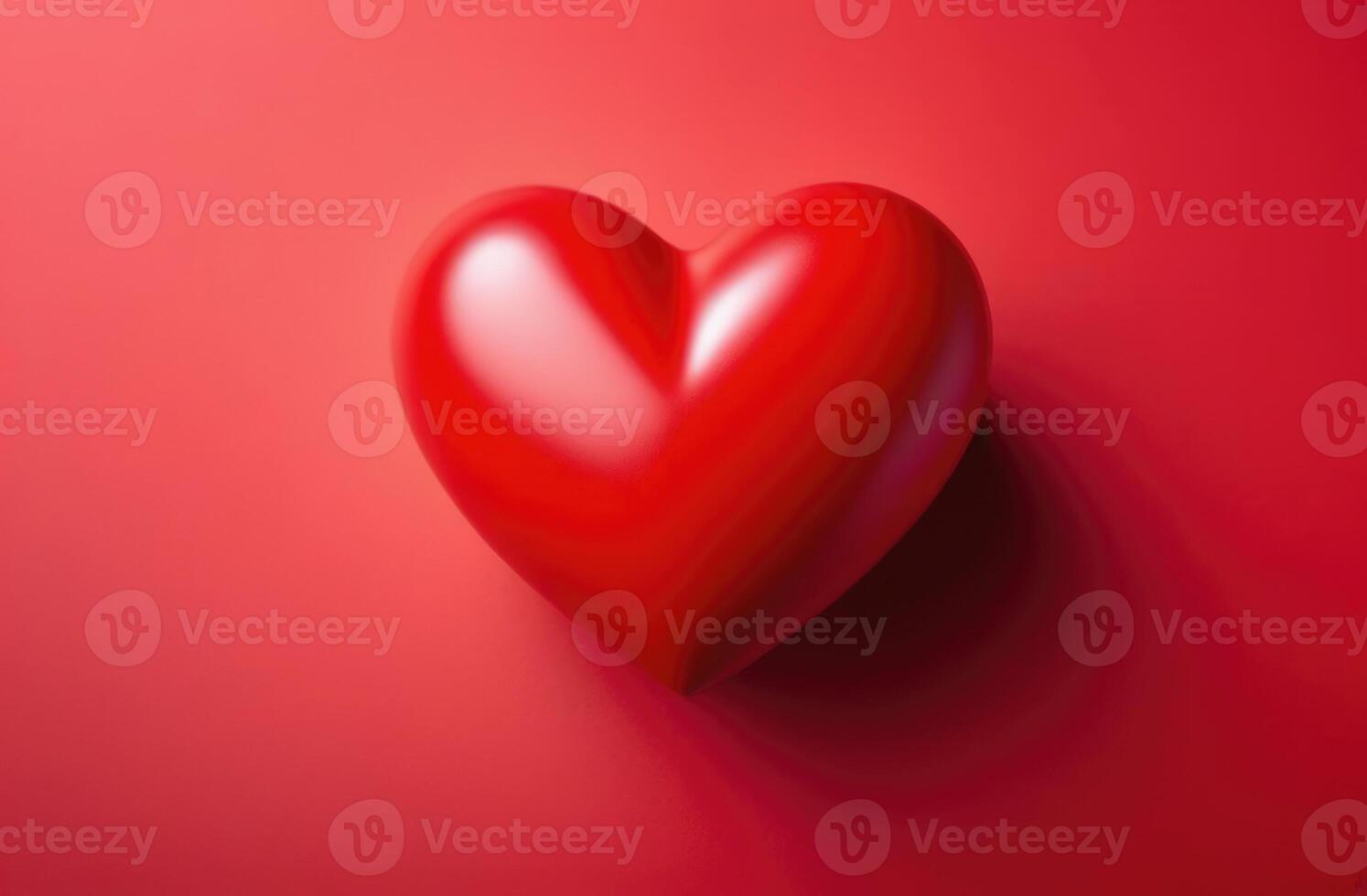 ai generiert International Spender Tag, Welt mental Gesundheit Tag, Welt Kompliment Tag, Welt Herz Tag, Welt Gesundheit Tag, rot Herz Figur, rot Hintergrund foto