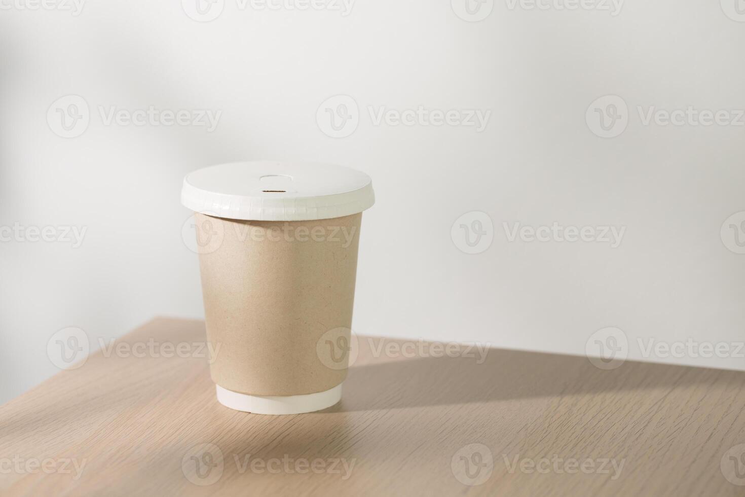 Einweg Papier Kaffee Tasse foto