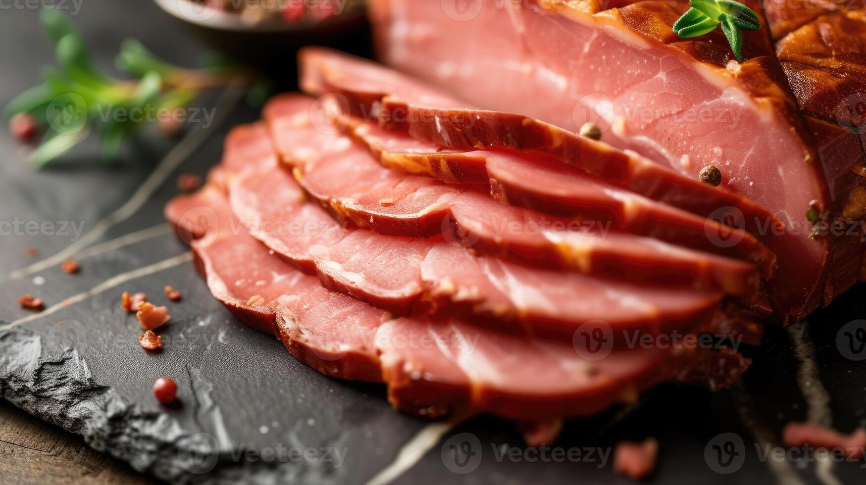 ai generiert Nahansicht Aussicht Aufschlussreich ein Sortiment von geschnitten Fleisch, bereit zum Portion oder Kochen, ai generiert foto