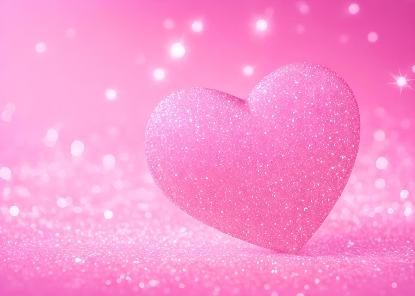ai generiert Herzen auf Rosa Hintergrund zum Valentinstag Tag foto