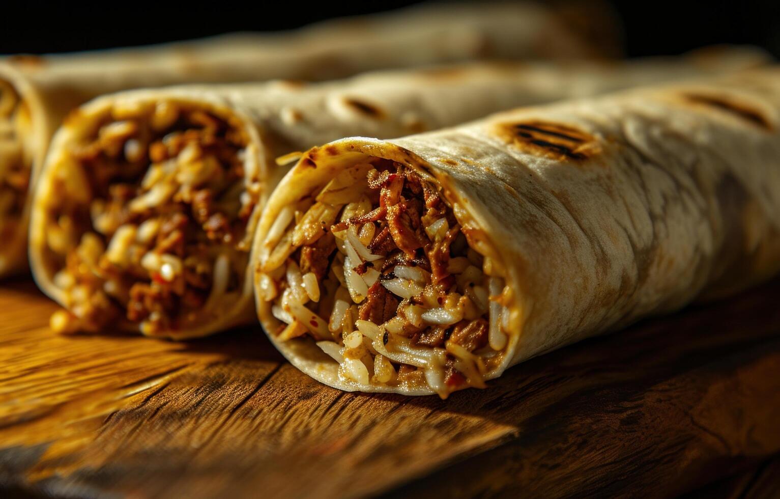 ai generiert Essen Wraps von Kilbride foto