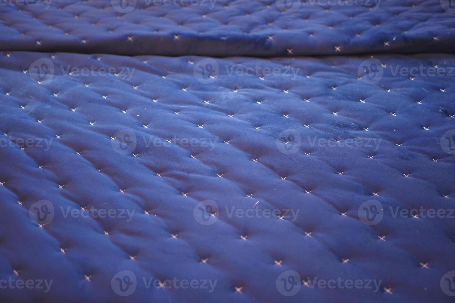 Hintergrund von Blau komfortabel Matratze, oben Aussicht foto