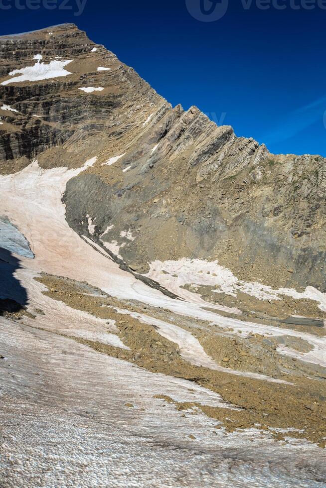Gletscher im das Kreis de Gavarnie im das zentral Pyrenäen - - Frankreich foto