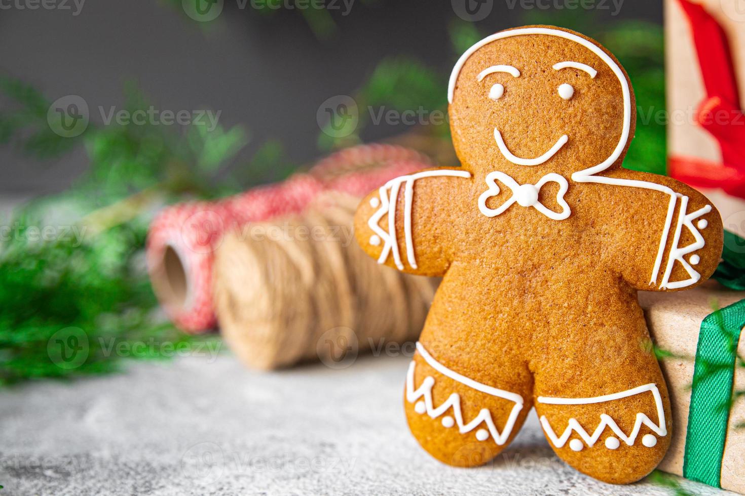 Lebkuchen Weihnachtsplätzchen süßes Dessert neues Jahr foto