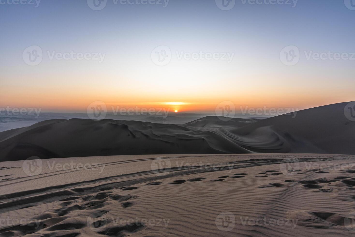 2023 8 13 Peru Sonnenuntergang im das Wüste 6 foto