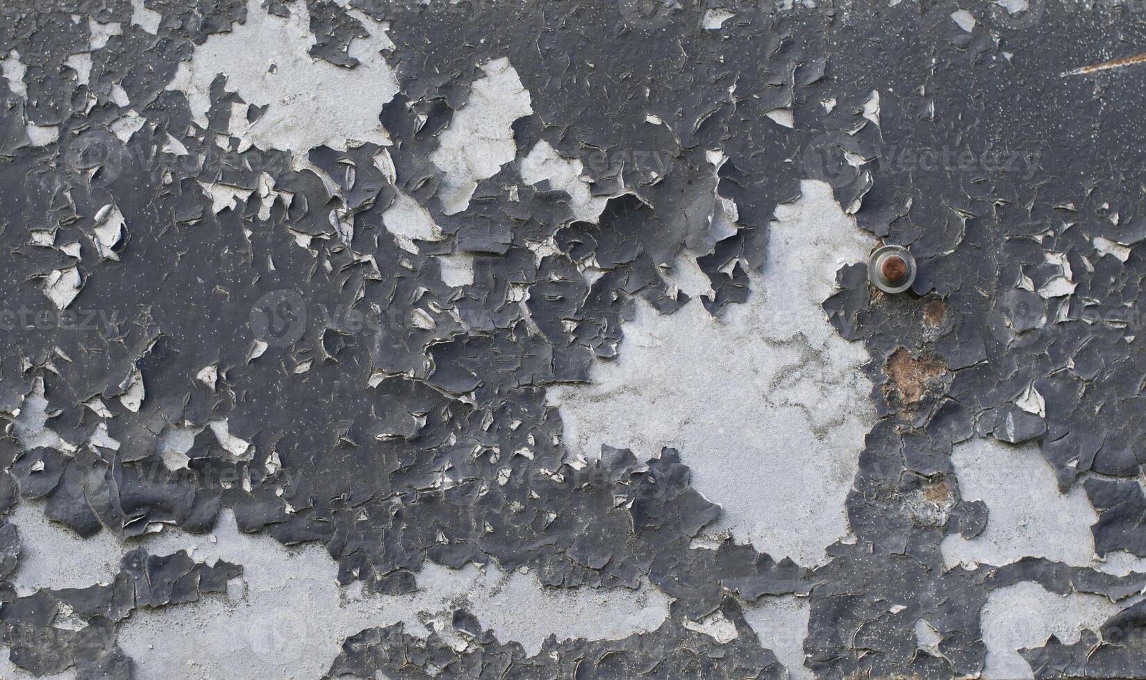 Textur von Peeling Farbe auf ein Metall Oberfläche, zerstört Struktur, Korrosion foto