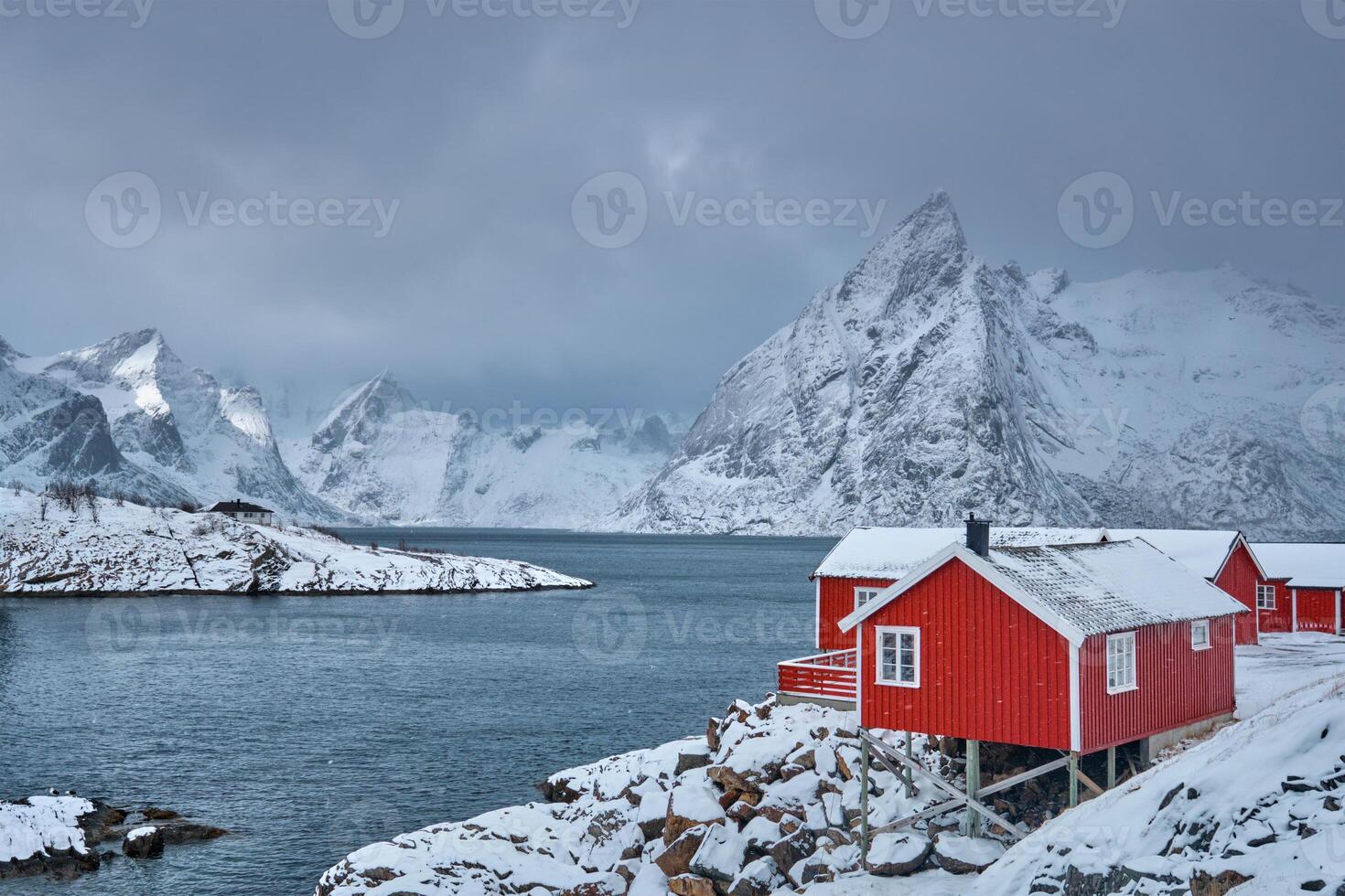 hamnoy Angeln Dorf auf Lofoten Inseln, Norwegen foto