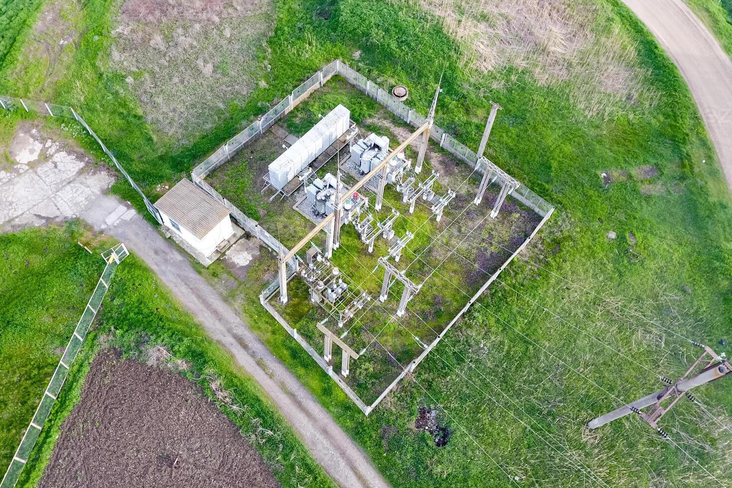 elektrisch Unterstation zum Leistung liefern zu ein industriell Einrichtung foto