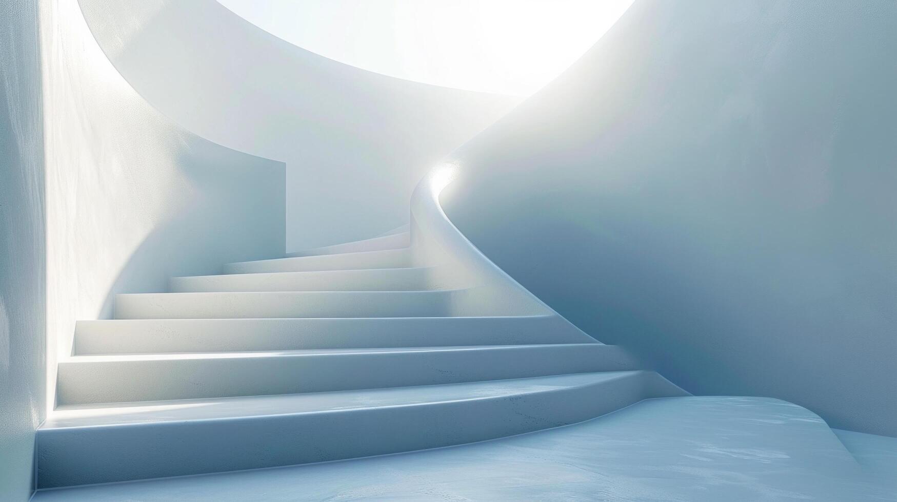 ai generiert ein abstrakt Treppe führen nach oben, symbolisieren persönlich und akademisch Wachstum foto