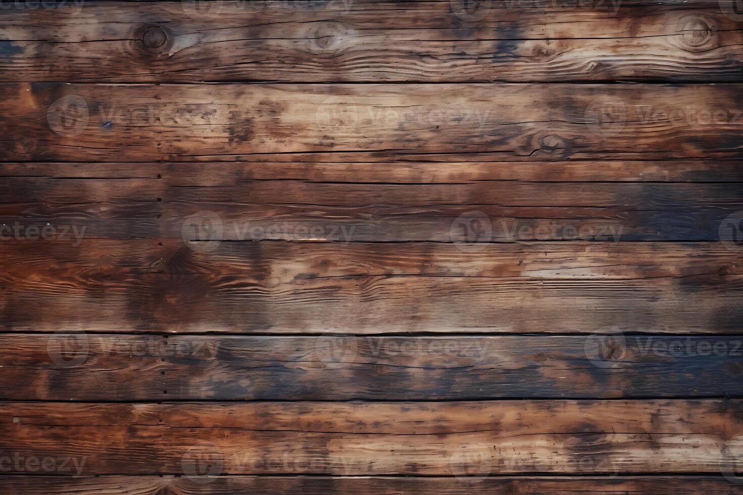 ai generiert Jahrgang Holz Textur Hintergrund mit Grunge Stil foto